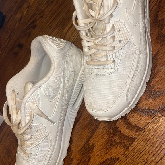 White Snakeskin Nike Air Max 90 - Picture 4 of 7